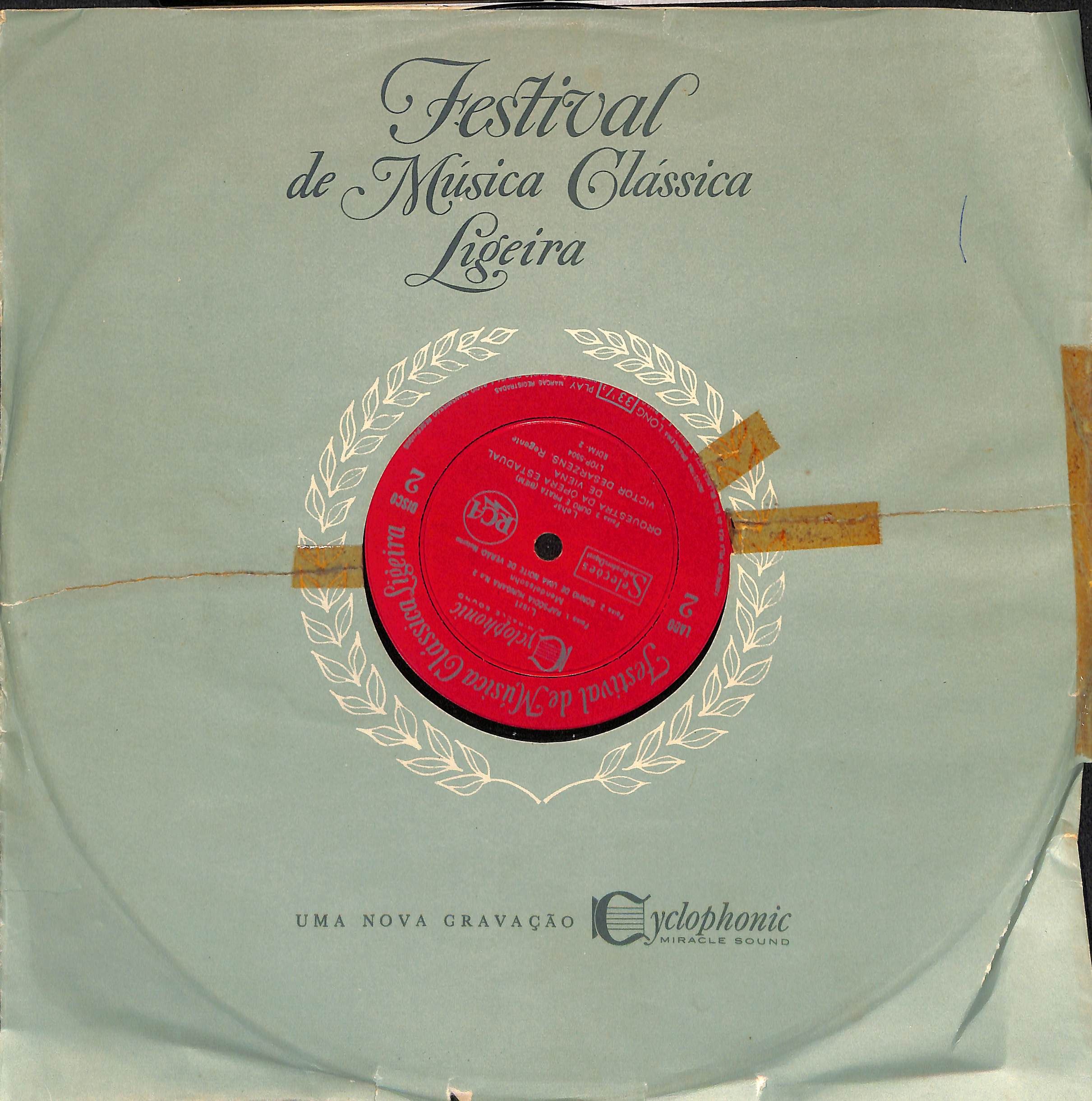 Discos de Vinil – Box Festival de Música Clássica Ligeira