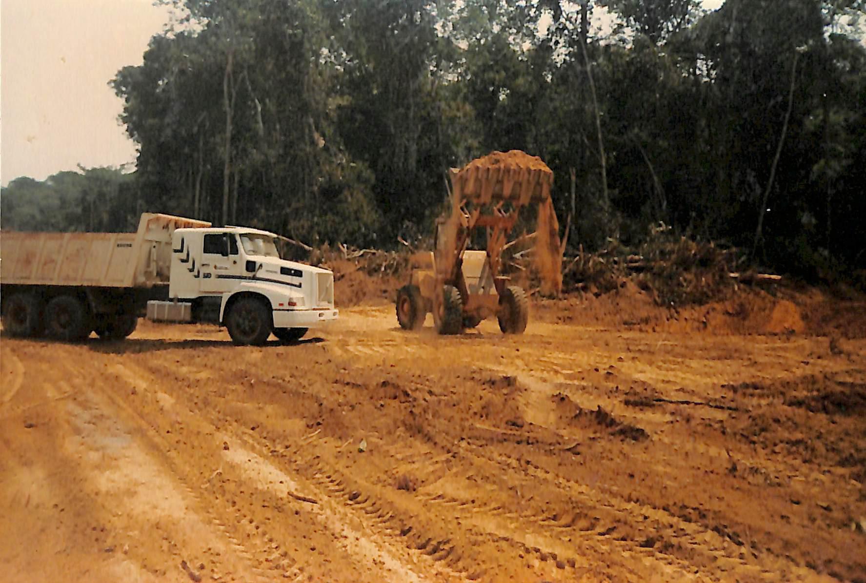 Construção entre pontes Guata e Ipiranga